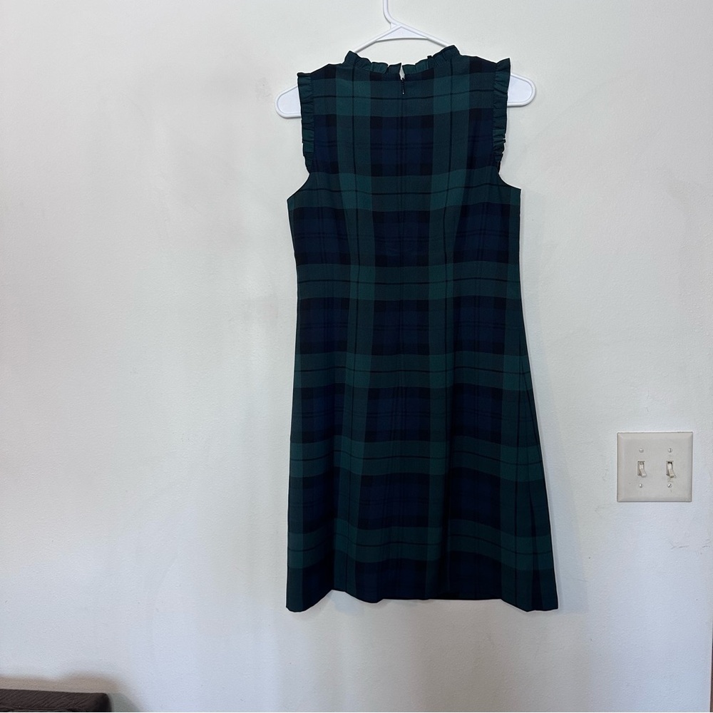 J. Crew Green and Blue Plaid Midi Dress - Picture 4 of 4